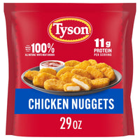Tyson Frozen White Meat Chicken Nuggets, 29 oz, 11g Protein per Serving (Fully Cooked) — package