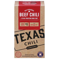 Texas Chili Company Beef Chili 16 oz Bag in Box Refrigerated Fully Cooked — package