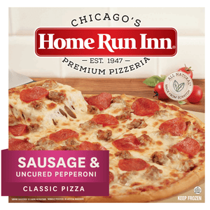 Home Run Inn Frozen Classic Crust Pizza Sausage and Pepperoni, 31 oz