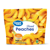 Great Value Frozen Sliced Peaches, 16 oz — package