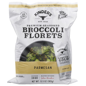 Kinder's Frozen Broccoli Florets Parmesan, 13.5 oz