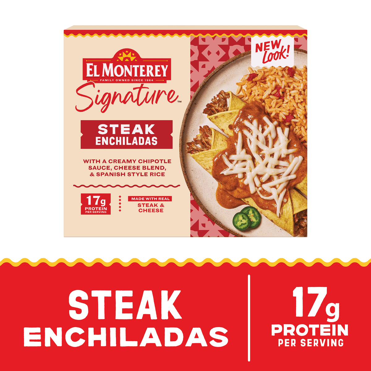 El Monterey Frozen Signature Entrée Steak Enchilada, 7.9 oz