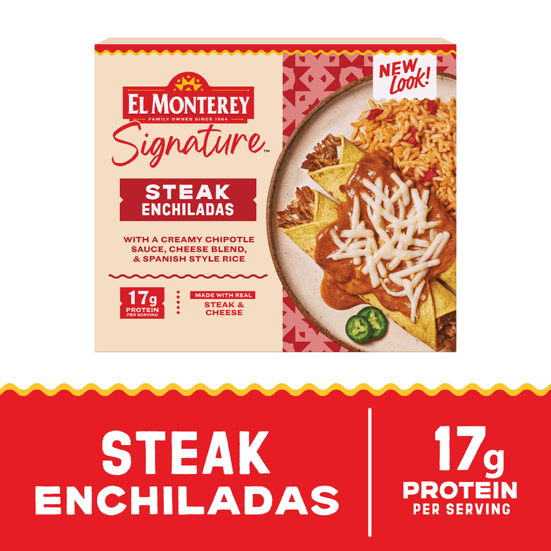 El Monterey Signature Entrée Steak Enchilada, 9 oz (Frozen) — package