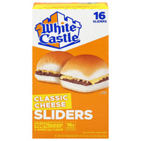 White Castle Classic Cheese Sliders, 29.28 oz, 16 Count (Frozen Snack) — package