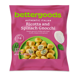 bettergoods Frozen Ricotta and Spinach Gnocchi, 16 oz