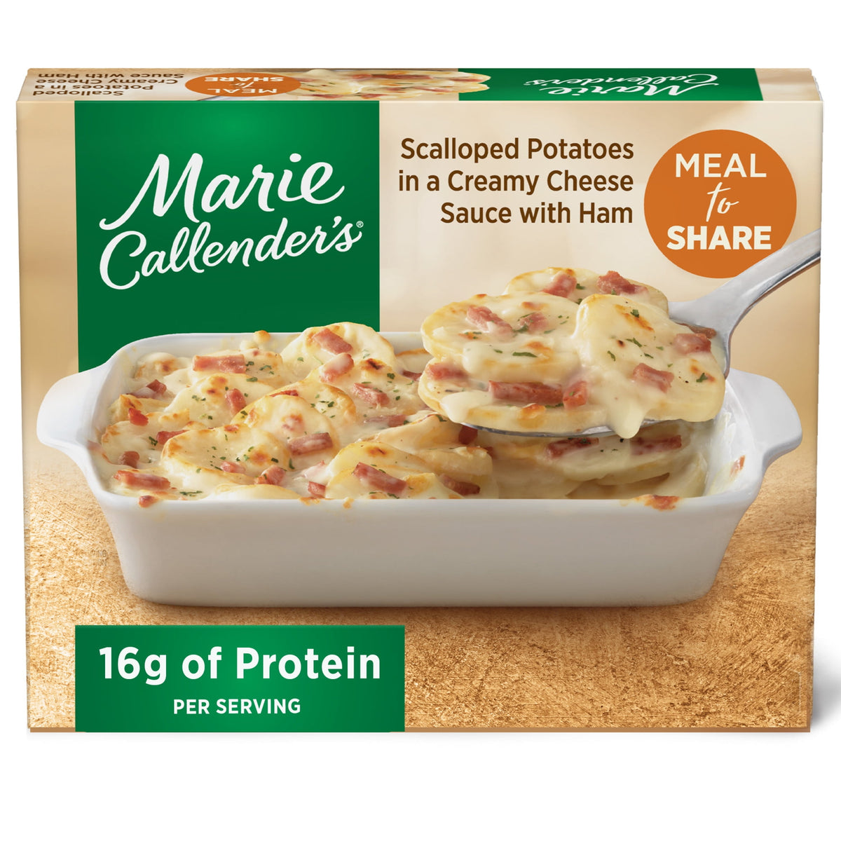 Marie Callender's Frozen Scalloped Potatoes in Creamy Cheese Sauce With Ham, 27 oz