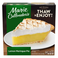 Marie Callender's Lemon Meringue Pie, Thaw & Enjoy Frozen Dessert, 31.5 oz. — package