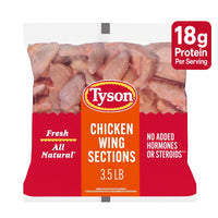 Tyson All Natural Fresh Chicken Wing Sections, 3.5 lb — package