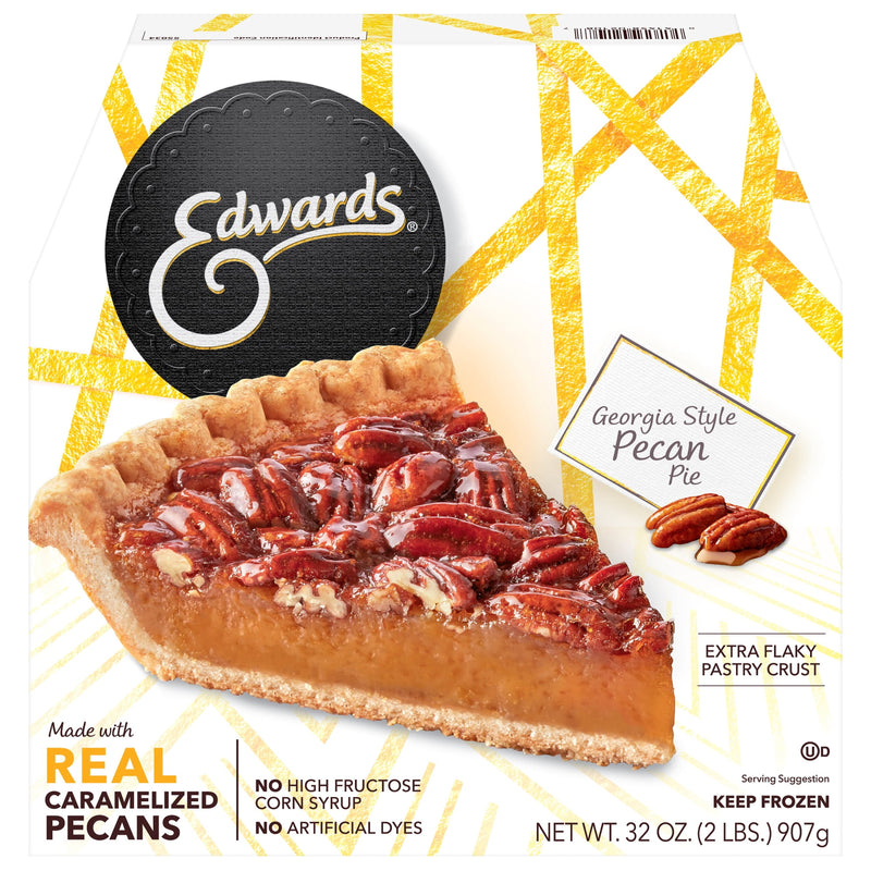 Edwards Frozen Georgia Style Pecan Dessert Pie, 32.0 oz — package