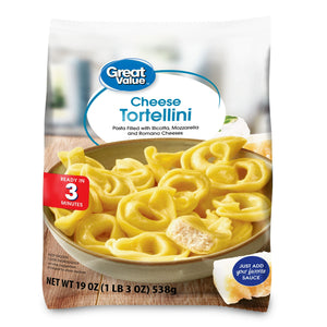 Great Value Frozen Cheese Tortellini Pasta, 19 oz