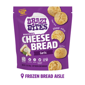 Brazi Bites Frozen Brazilian Cheese Bread Garlic, 11.5 oz