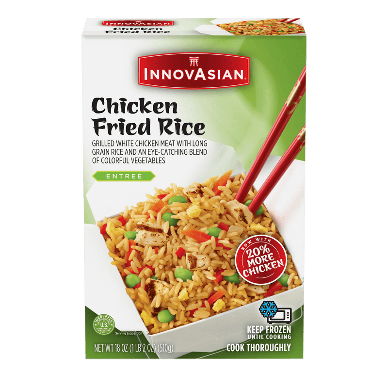 InnovAsian Chicken Fried Rice, 18 oz (Frozen Meal) — package