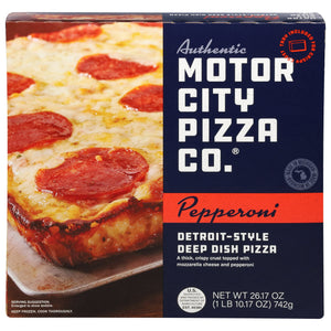 Authentic Motor City Pizza Co. Frozen Detroit-Style Pizza Pepperoni, 26.17 oz