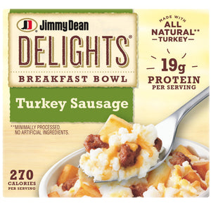 Jimmy Dean Frozen Delights Turkey Sausage Breakfast Bowl, 7 oz