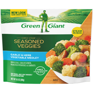 Green Giant Frozen Simply Steam Vegetable Medley Garlic & Herb, 9.5 oz