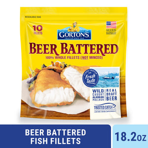 Gorton's Frozen Beer Battered Fish Fillets, 18.2 oz, 10 ct