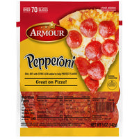 Armour Italian Style Pepperoni, Great on Pizza, 5 oz Bag, Refrigerated — package