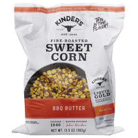 Kinder's BBQ Butter Fire-Roasted Sweet Corn, 13.5 oz (Frozen) — package
