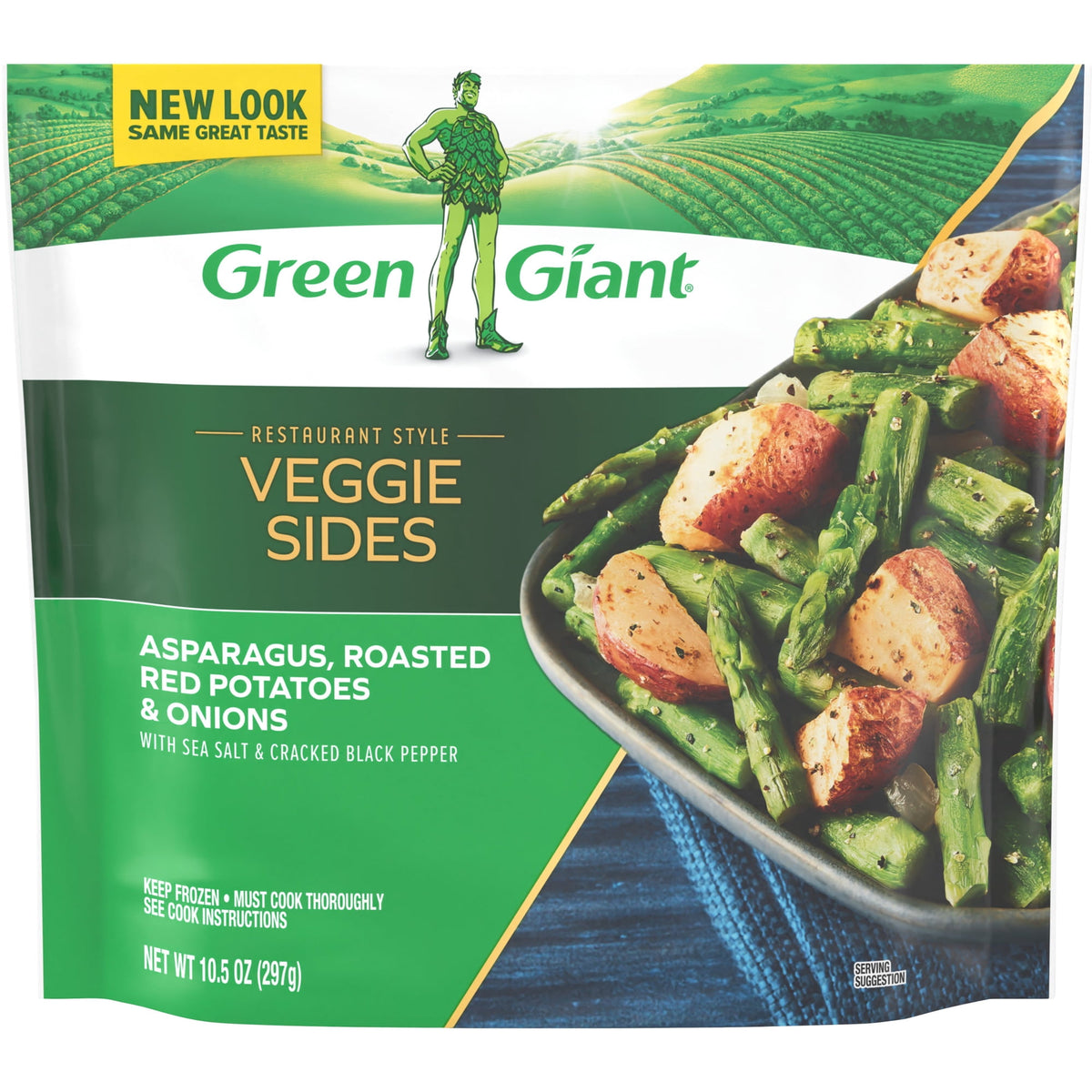 Green Giant Frozen Restaurant Style Asparagus, Red Potatoes & Onion, 10.5 oz
