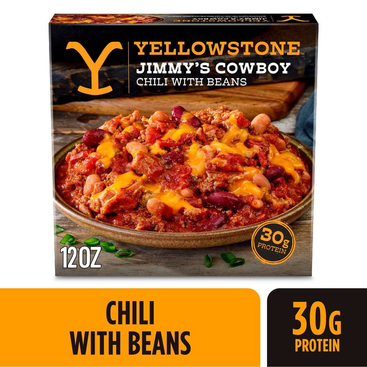 Yellowstone Frozen Beef Chili with Beans, 12 oz