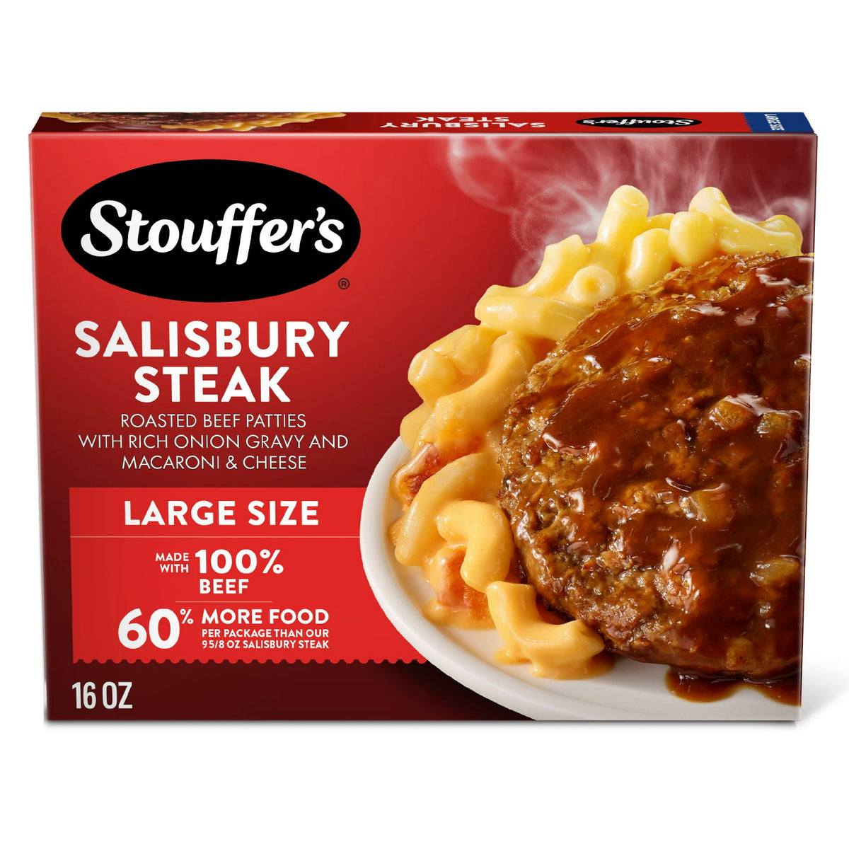 Stouffer's Frozen Salisbury Steak Large Size Meal, 16 oz