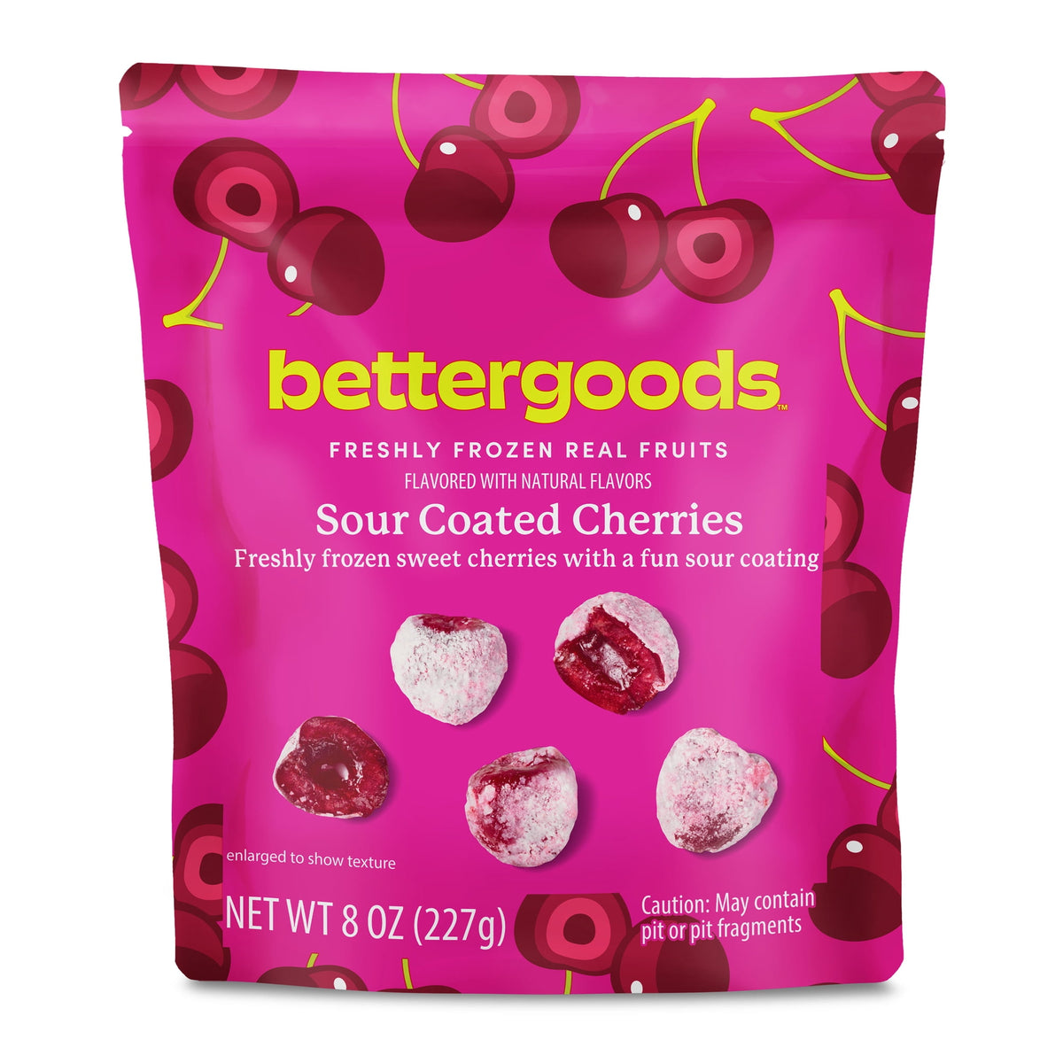 bettergoods Frozen Sour Coated Cherries, 8 oz