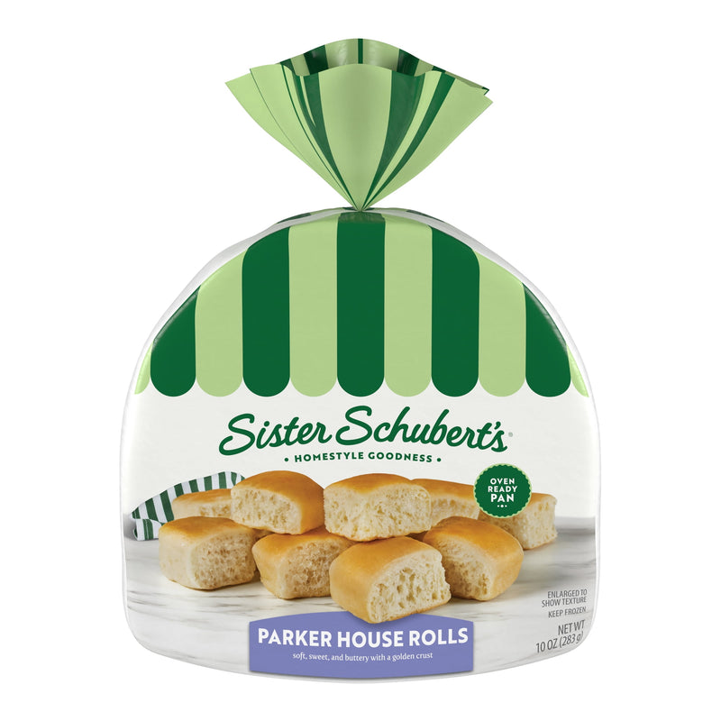 Sister Schubert's Parker House Rolls, 10 oz, 16 Count (Frozen) — package