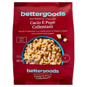 bettergoods Frozen Cacio E Pepe Cellentani Italian Skillet Meal, 22 oz