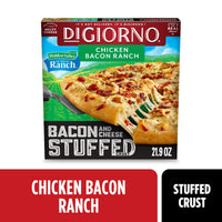 DiGiorno Frozen Pizza Stuffed Crust Chicken Bacon Ranch Pizza, 21.9 oz — package
