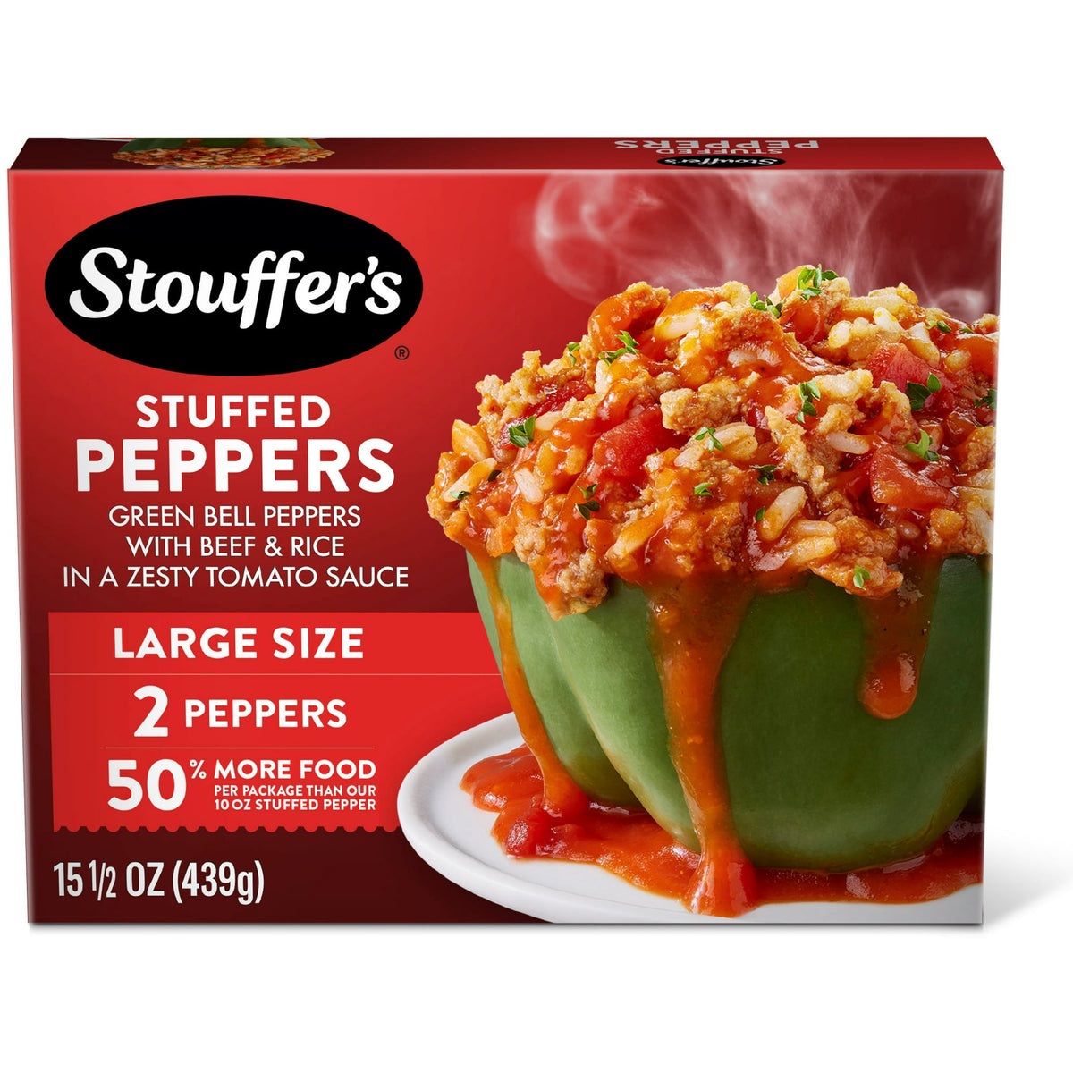 Stouffer's Frozen Stuffed Peppers Large Size, 15.5 oz