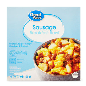 Great Value Frozen Sausage Breakfast Bowl, 7 oz