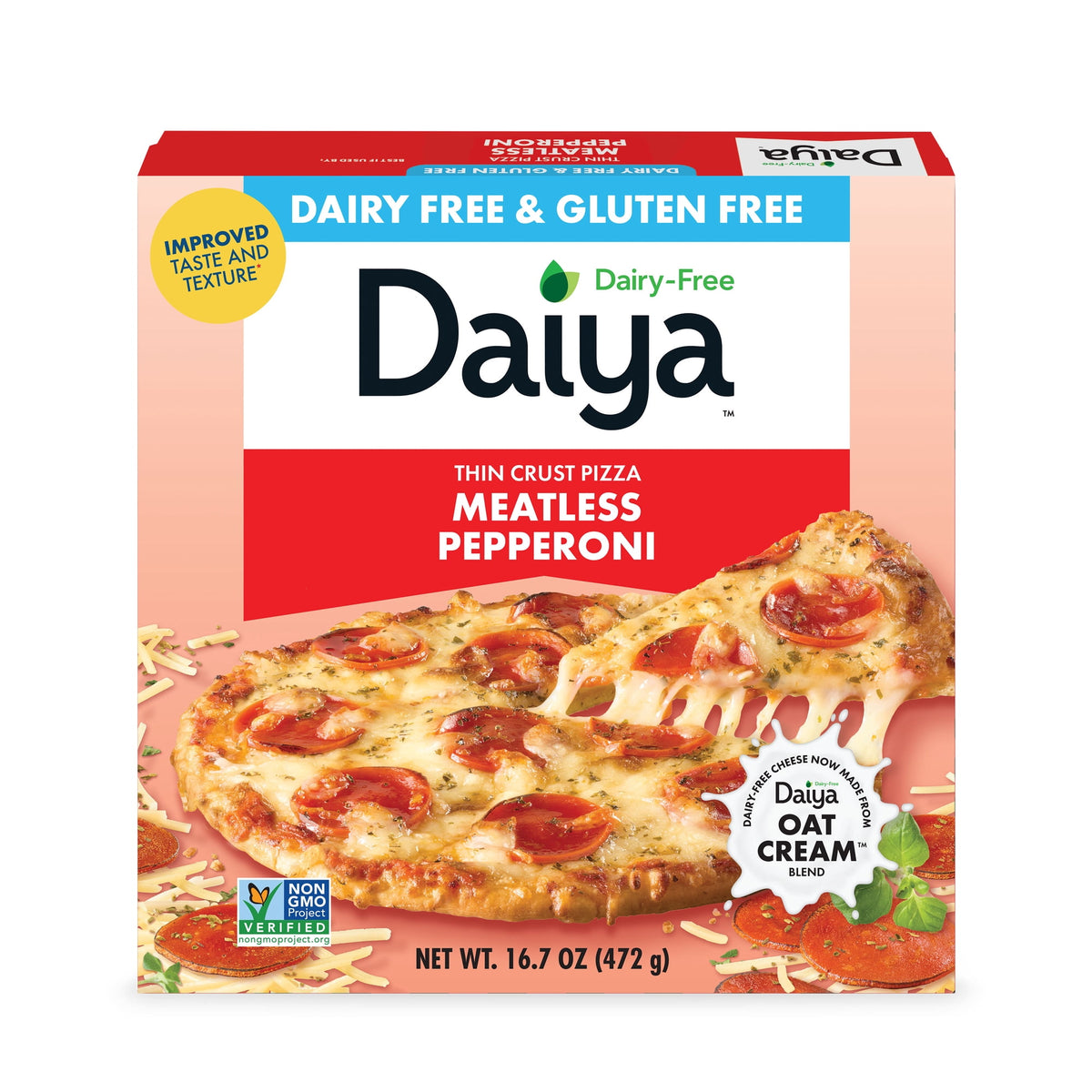 Daiya Frozen Meatless Pepperoni Pizza, 16.7 oz