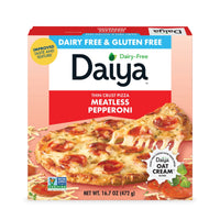 Daiya Dairy Free Gluten Free Meatless Pepperoni Pizza, Vegan, 16.7 oz (Frozen) — package
