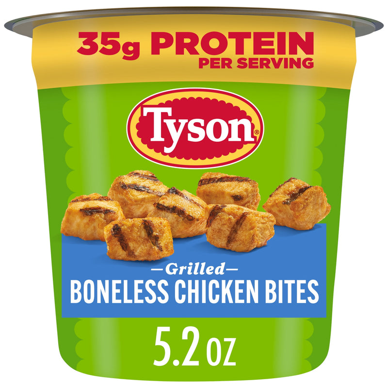 Tyson Grilled Boneless Chicken Bites Cup, 5.2 oz (Frozen, Fully Cooked) — package