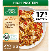 Healthy Choice Cafe Steamers Chicken Margherita With Balsamic, High Protein Frozen Meal, 9.5 oz. Bowl — package