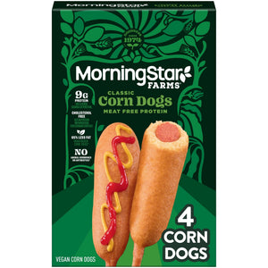 MorningStar Farms Frozen Plant Based Corn Dogs Classic, 10 oz, 4 ct