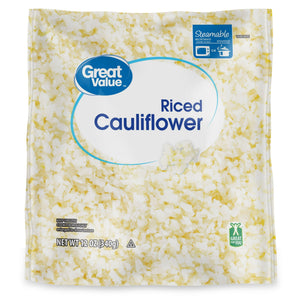 Great Value Frozen Riced Cauliflower, 12 oz
