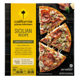 California Pizza Kitchen Frozen Thin Crust Pizza Sicilian, 15.5 oz