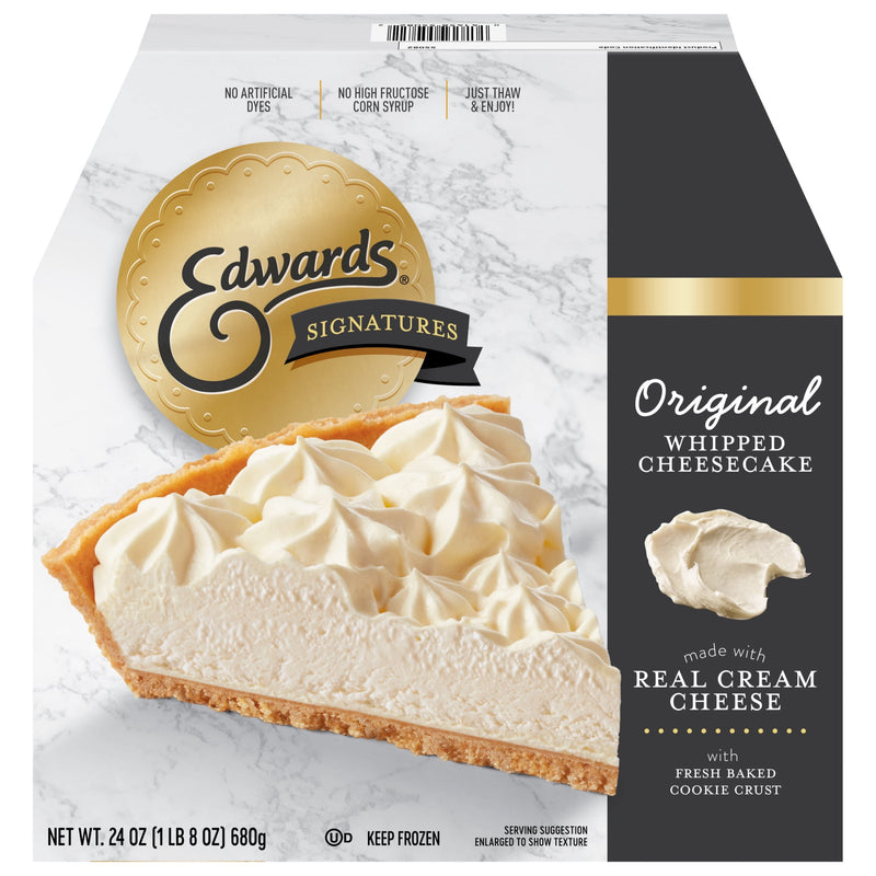 Edwards Frozen Original Whipped Cheesecake, 24.0 oz — package