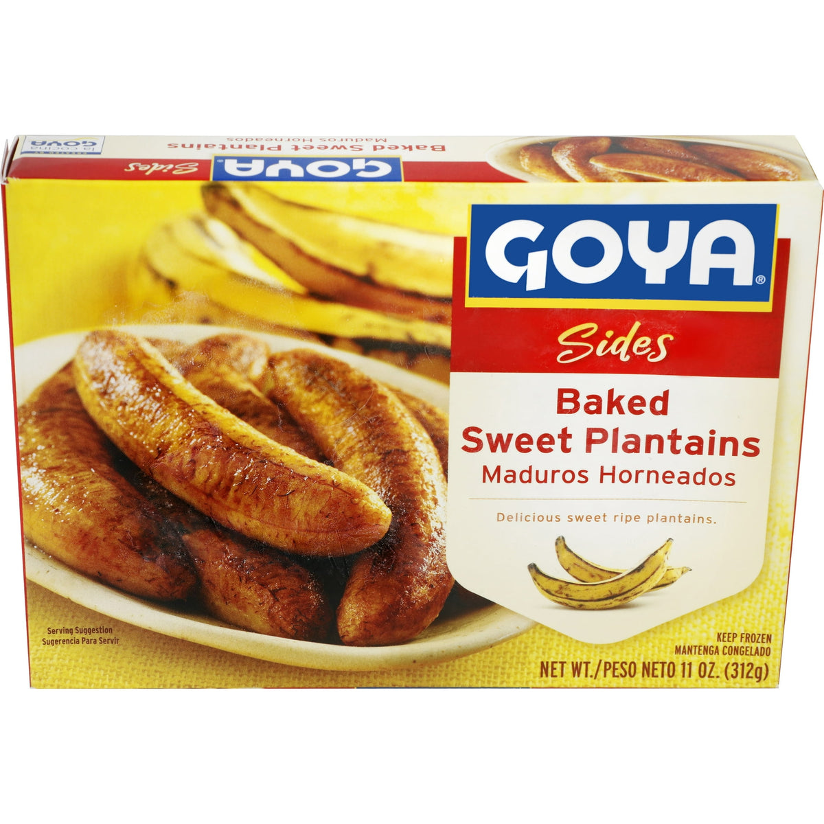 Goya Frozen Baked Sweet Ripe Plantains, 11 oz