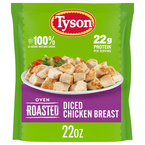 Tyson Foods Frozen Oven Roasted Diced Chicken Breast, 22 OZ