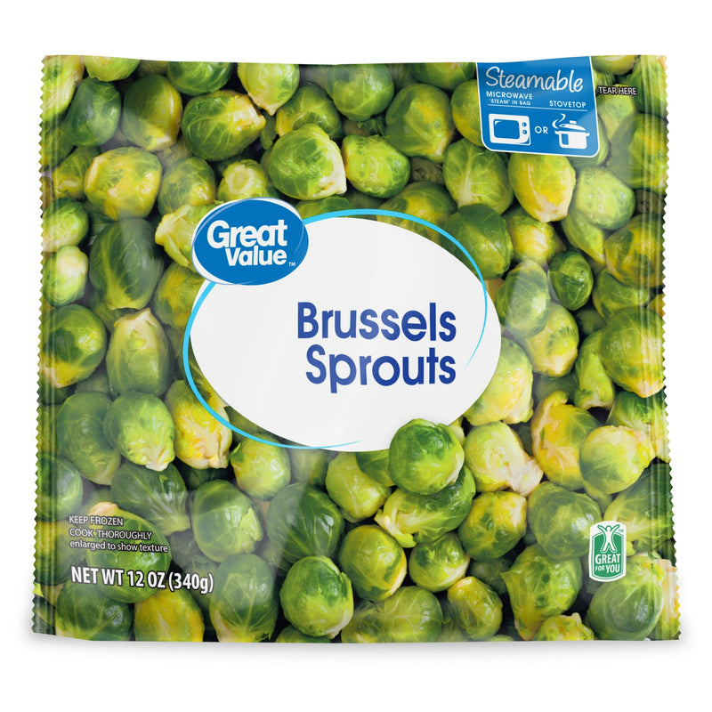 Great Value Brussels Sprouts, 12 oz Bag (Frozen) — package