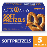 Auntie Anne's Classic Soft Pretzels, 13 oz, 5 Count (Frozen) — package