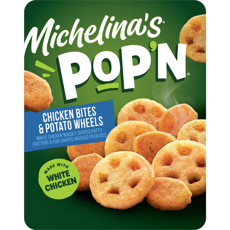 Michelina's Pop'n Chicken Nuggets and Wagon Wheel Potatoes (4.5 ounces) — package