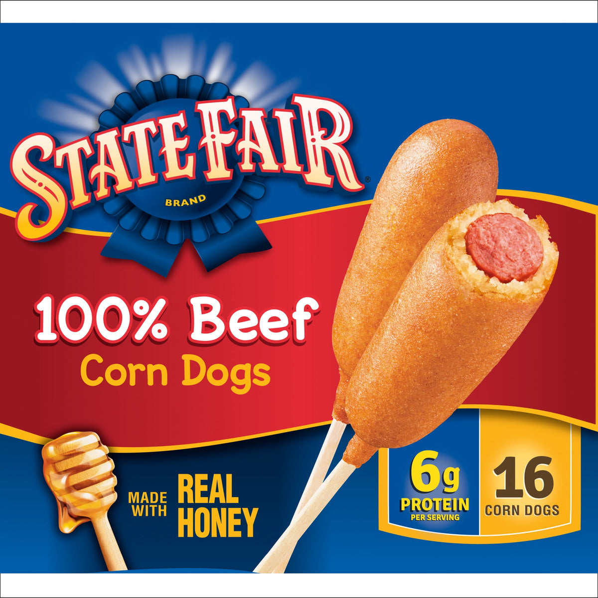 State Fair Frozen Corn Dogs 100% Beef, 42.72 oz, 16 ct