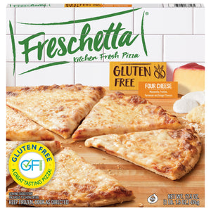 Freschetta Frozen Gluten Free Thin Crust Pizza Four Cheese Medley, 17.5 oz