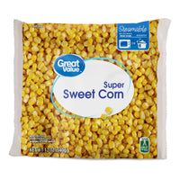 Great Value Whole Kernel Corn, 12 oz Steamable Bag (Frozen) — package