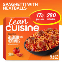 Lean Cuisine Spaghetti with Meatballs, Frozen Meal, 9.5 oz — package