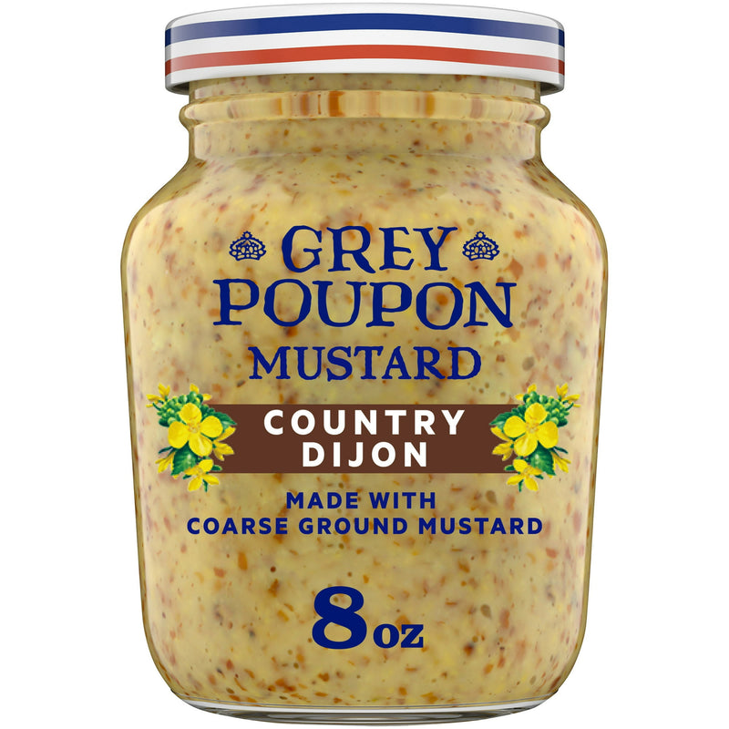 Grey Poupon Country Dijon Coarse Ground Mustard, 8 oz. Jar — package