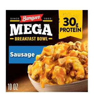 Banquet Frozen MEGA Breakfast Bowl Sausage, 10 oz